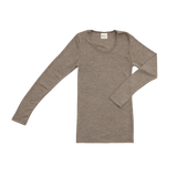 Women's Merino Wool & Silk Long Sleeve Shirt - Alder