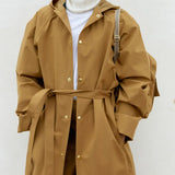 Youth Balmacaan Raincoat - Ochre