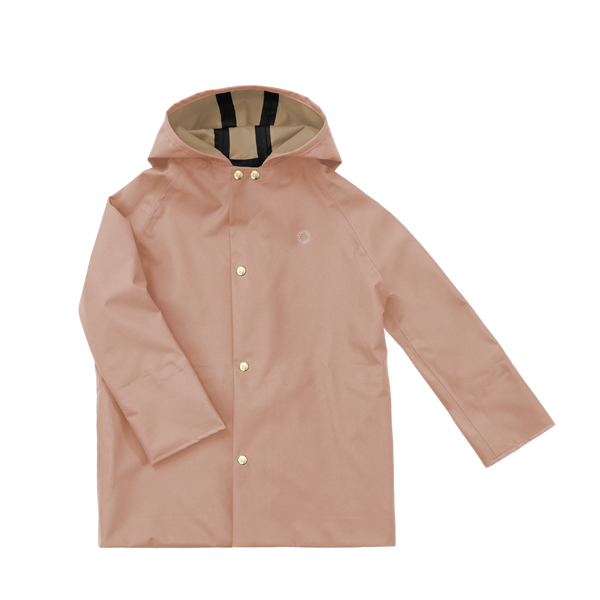 Midi Rain Coat - Beach Rose