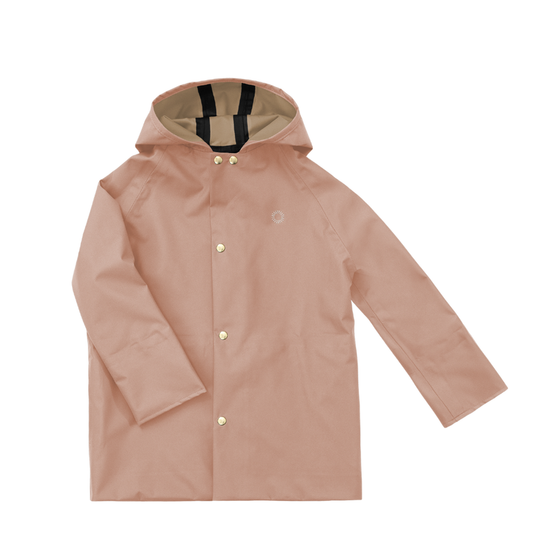 Midi Rain Coat - Beach Rose