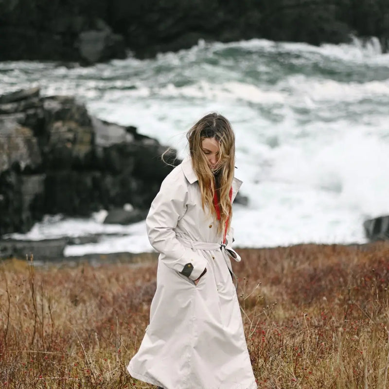 Boheme Trench Rain Coat - Salt