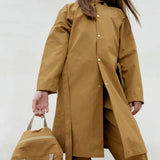 Youth Balmacaan Raincoat - Ochre