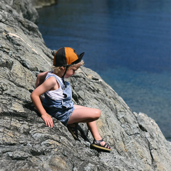 Child's Patch Hat - Rust/Obsidian