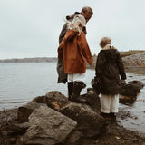 Midi Rain Coat - Rust