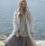 Women's Waterproof Wrap Coat - Salt