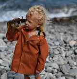 Midi Rain Coat - Red Oak