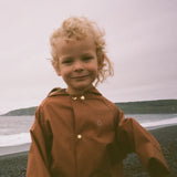 Midi Rain Coat - Rust