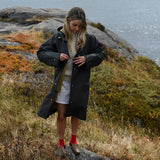 Women's Waterproof Poncho - Obsidian