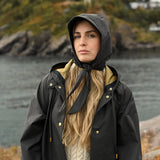 Women's Waterproof Poncho - Obsidian