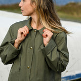 Women's Daily Rain Coat - Pine