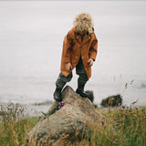 Midi Rain Coat - Rust