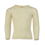 Merino Wool & Silk Long Sleeve Shirt - Wheat