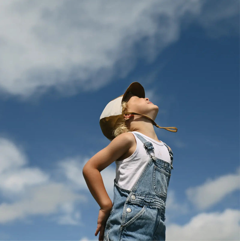 Child's Patch Hat - Bark/Salt