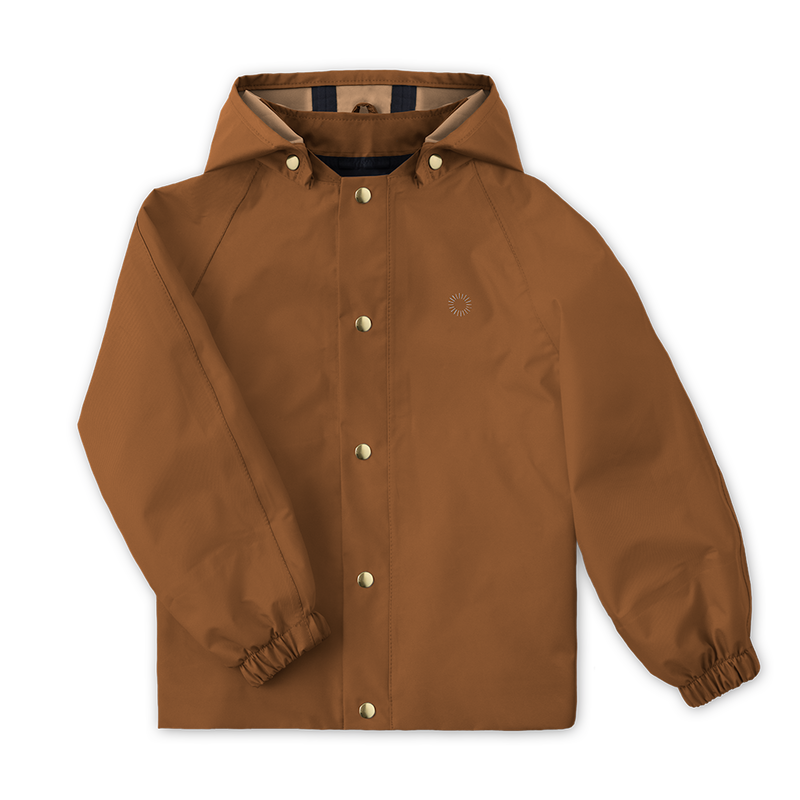 Aviator Rain Coat - Rust