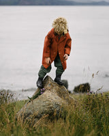 Midi Rain Coat - Red Oak