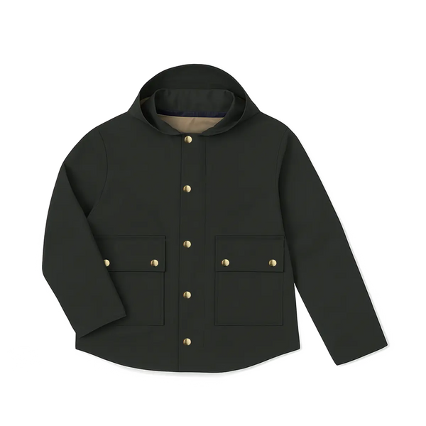 Field Smock Raincoat - Obsidian