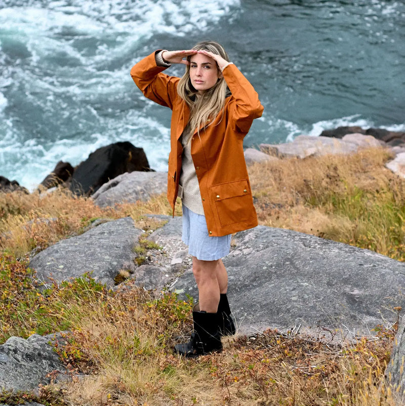 Adult Field Smock Rain Coat - Red Oak