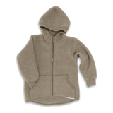 Child's Merino Wool Fleece Jacket with Zipper - Alder