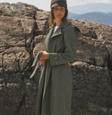 Women's Waterproof Wrap Coat - Thyme