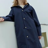 Youth Balmacaan Raincoat - Inkberry