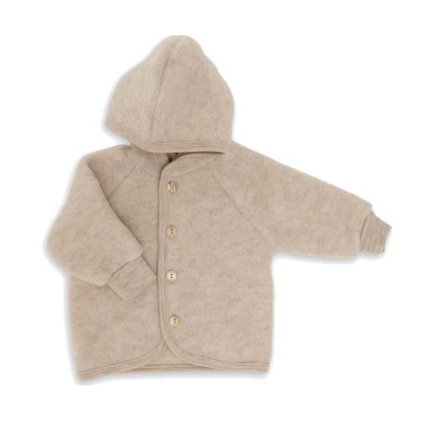 Baby & Kids Merino Wool Fleece Jacket - Cork