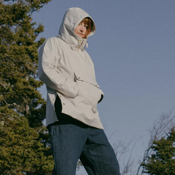 Women's Anorak Rain Coat - Salt