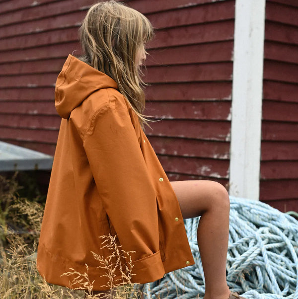 Field Smock Raincoat - Red Oak