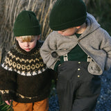 Baby & Kids Merino Wool Fleece Jacket - Cork