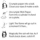 Wish Paper - Silver & Gold