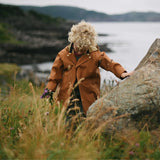 Midi Rain Coat - Rust