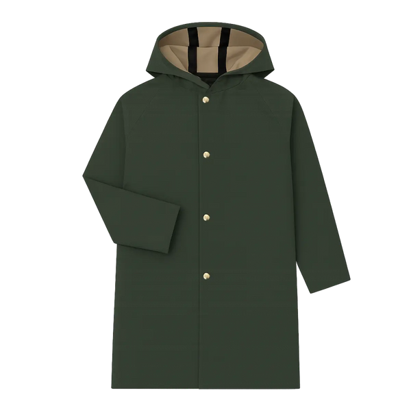Balmacaan Raincoat - Obsidian