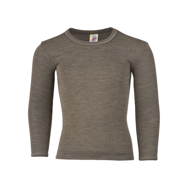 Merino Wool & Silk Long Sleeve Shirt - Alder