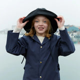 Youth Balmacaan Raincoat - Inkberry