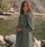 Women's Waterproof Wrap Coat - Thyme