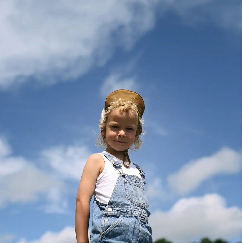 Child's Patch Hat - Bark/Salt