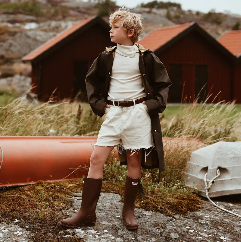 Balmacaan Raincoat - Obsidian