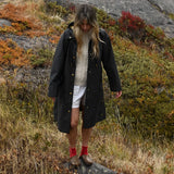 Women's Waterproof Poncho - Obsidian - Sample