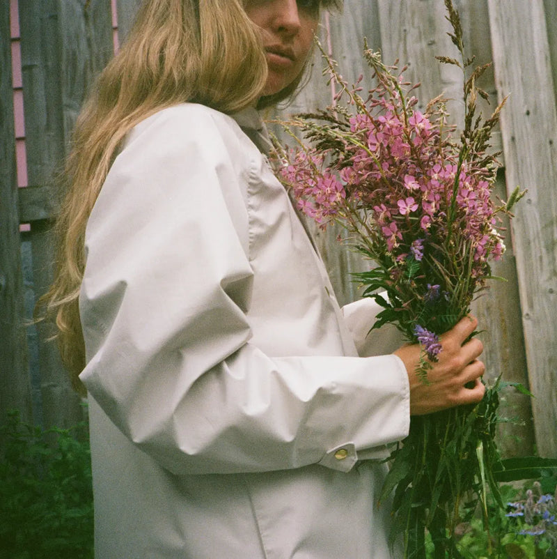 Women's Waterproof Poncho - Salt