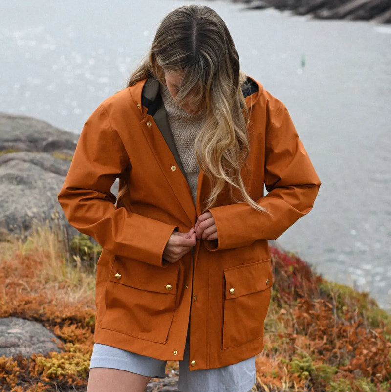 Adult Field Smock Rain Coat - Red Oak