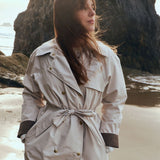 Boheme Trench Rain Coat - Salt