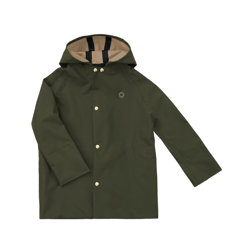 Midi Rain Coat - Pine