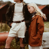 Midi Rain Coat - Rust