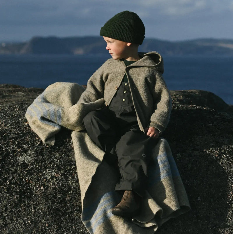 Baby & Kids Merino Wool Fleece Jacket - Alder