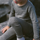 Merino Wool & Silk Leggings - Alder