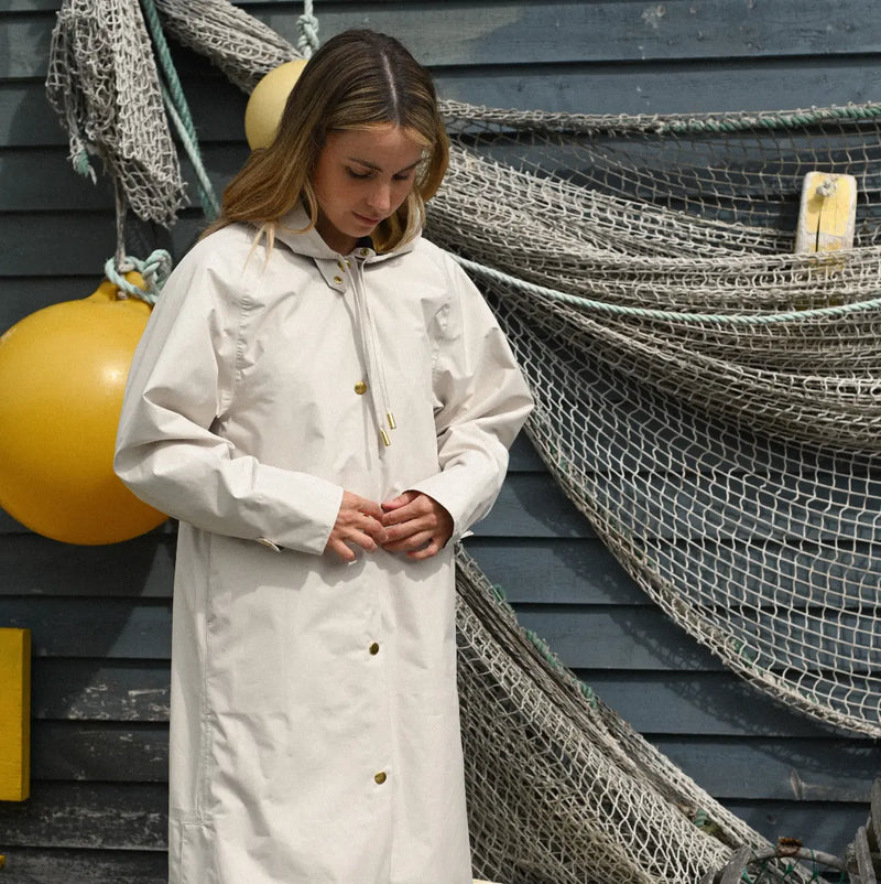 Women's Waterproof Poncho - Salt