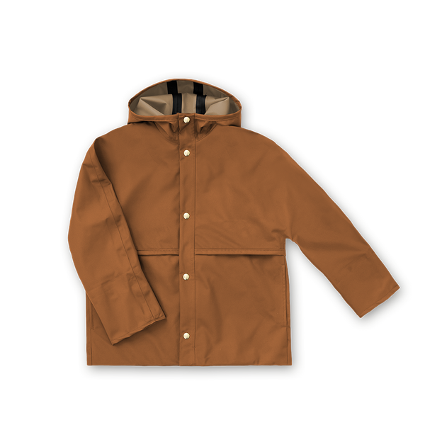 Parachute Rain Coat - Rust