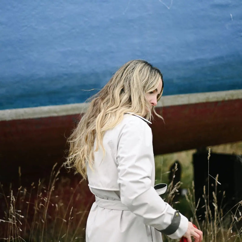 Boheme Trench Rain Coat - Salt