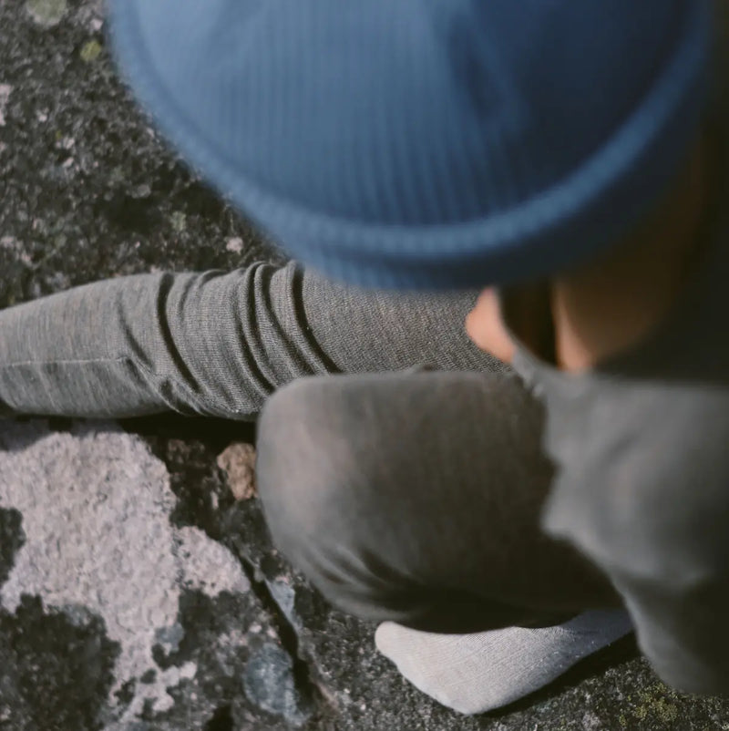 Merino Wool & Silk Leggings - Alder