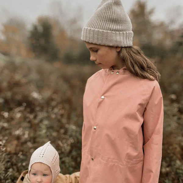 Midi Rain Coat - Beach Rose -10/12-Recycled