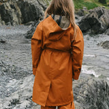 Balmacaan Raincoat - Red Oak